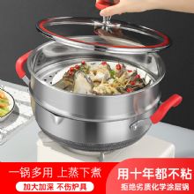 三層鋼雙耳湯鍋 雙耳湯鍋